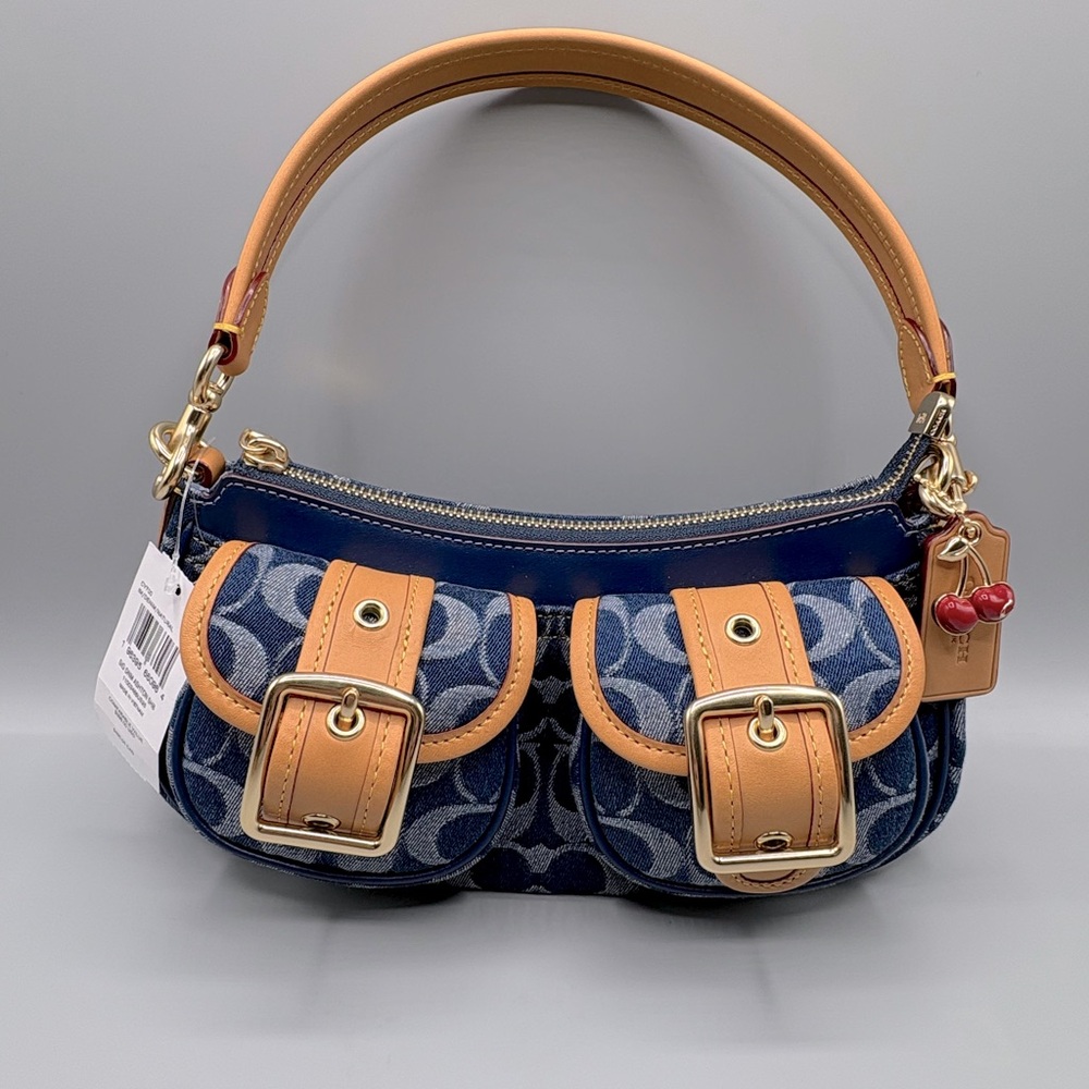**SOLD**Coach Denim Ashton NWT